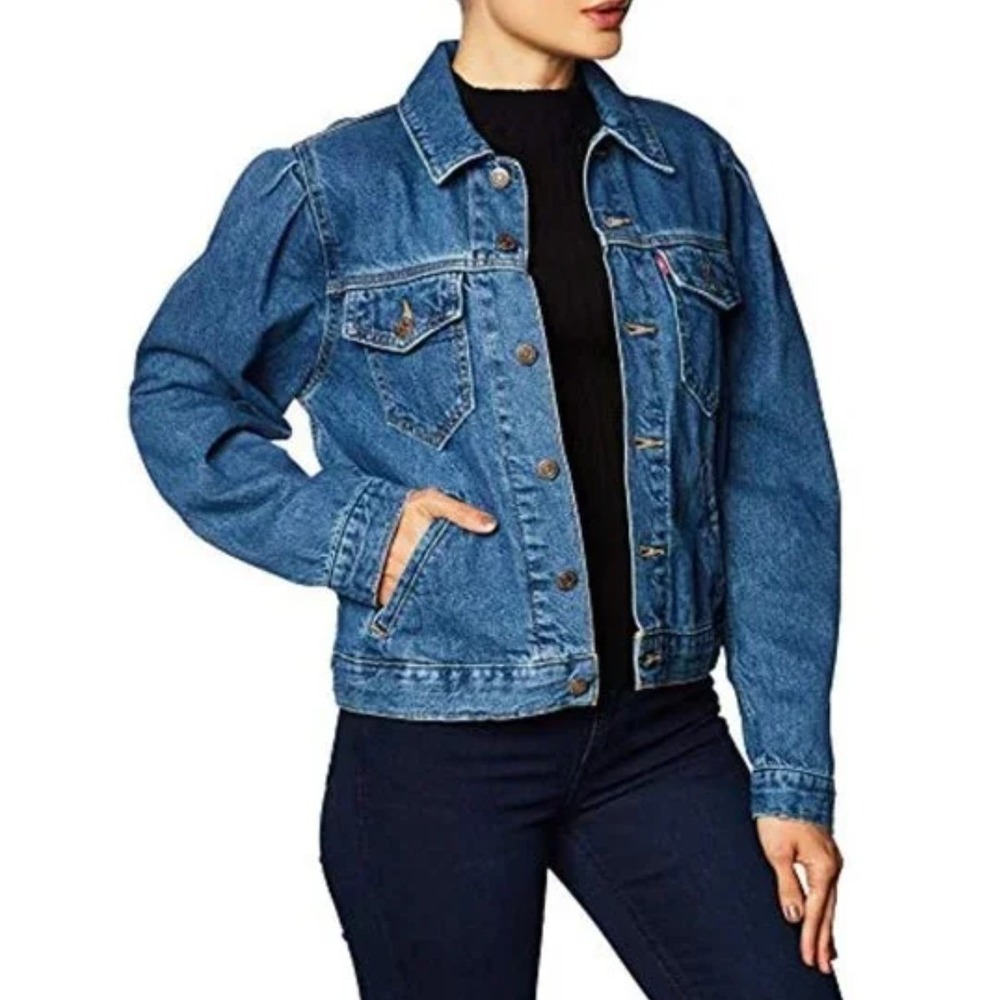 Levi's‎ Original Puff Sleeve Trucker Isabel Size XS denim jean jacket